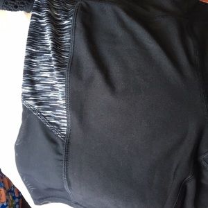 NY Laundry Black athletic shorts w mesh panel